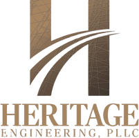 A logo of heritage engineering, pllc.